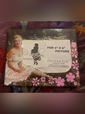 Marilyn Monroe Precious Kids Pink Floral 4x6 Picture Frame